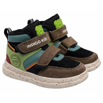 Ботинки детские Indigo Kids 97-060A черный-мультиколор 1